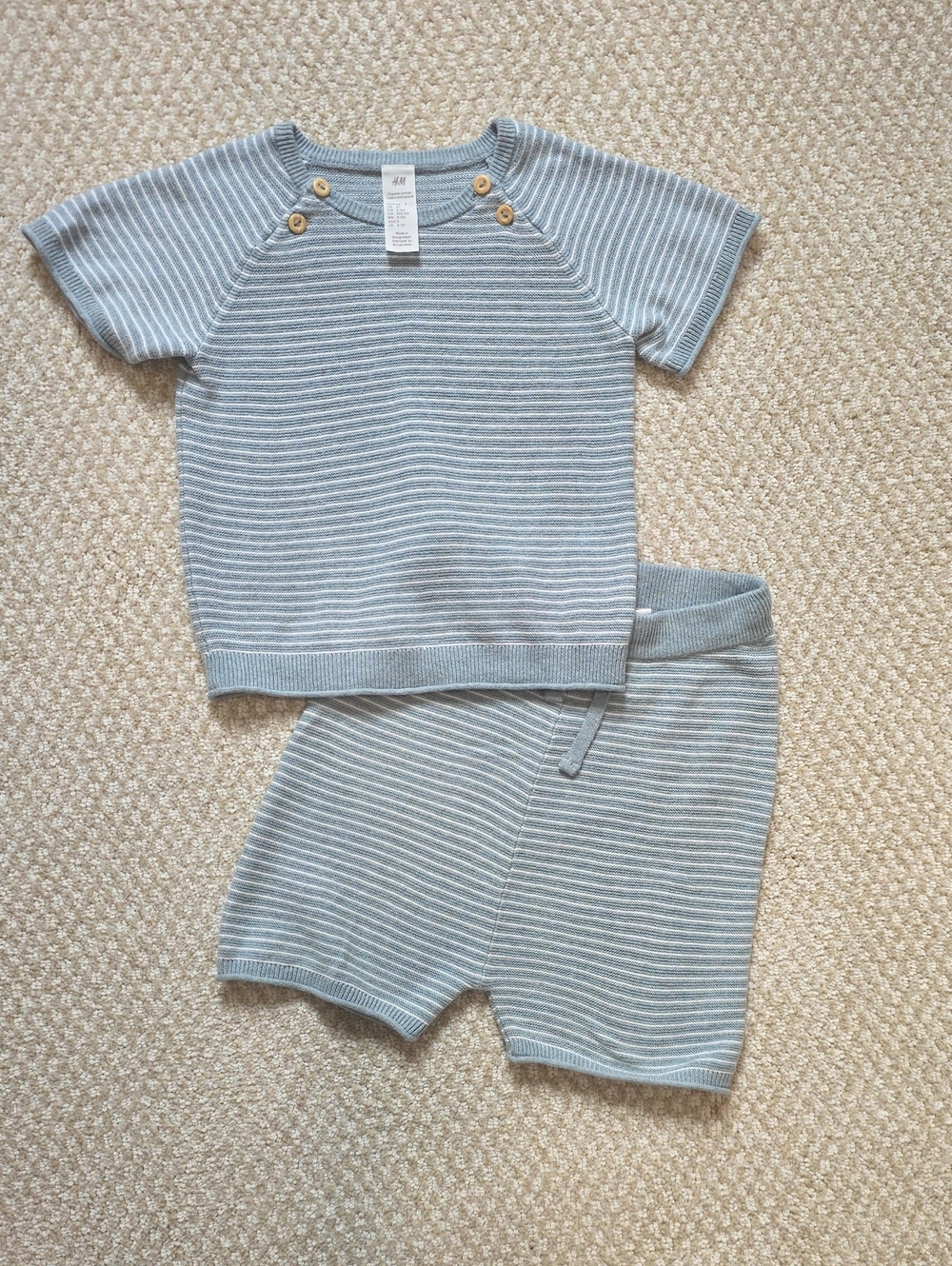 H&M Blue Knit Set